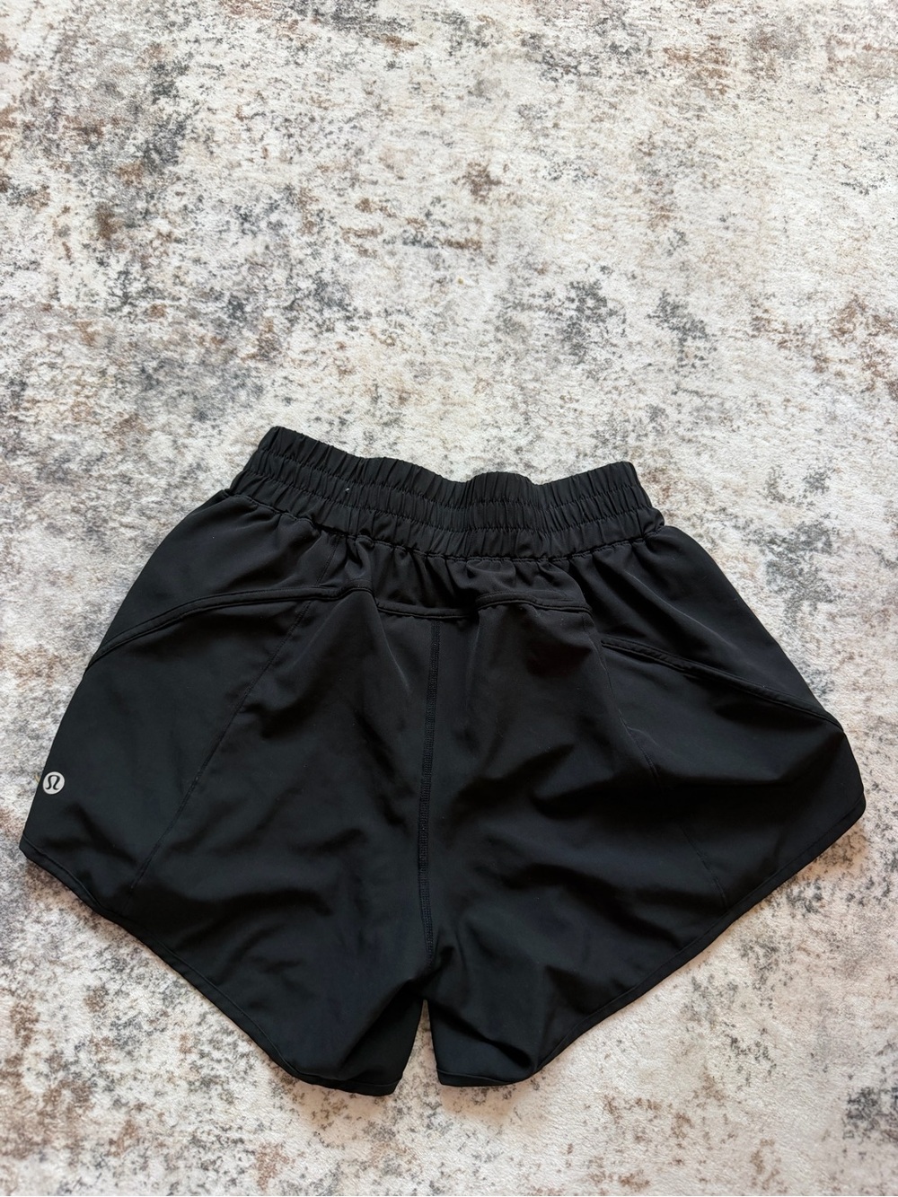 lululemon athletica Black Women's Athletic Shorts with Elastic Waist